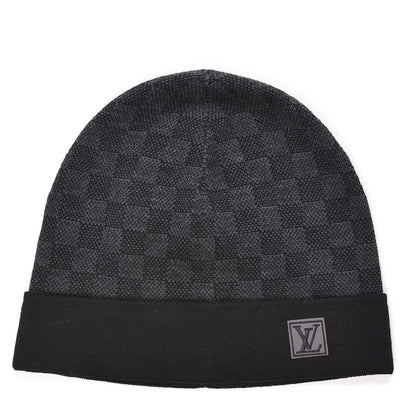 Louis Vuitton Wool Petit Damier Hat NM Graphite 1 of 4