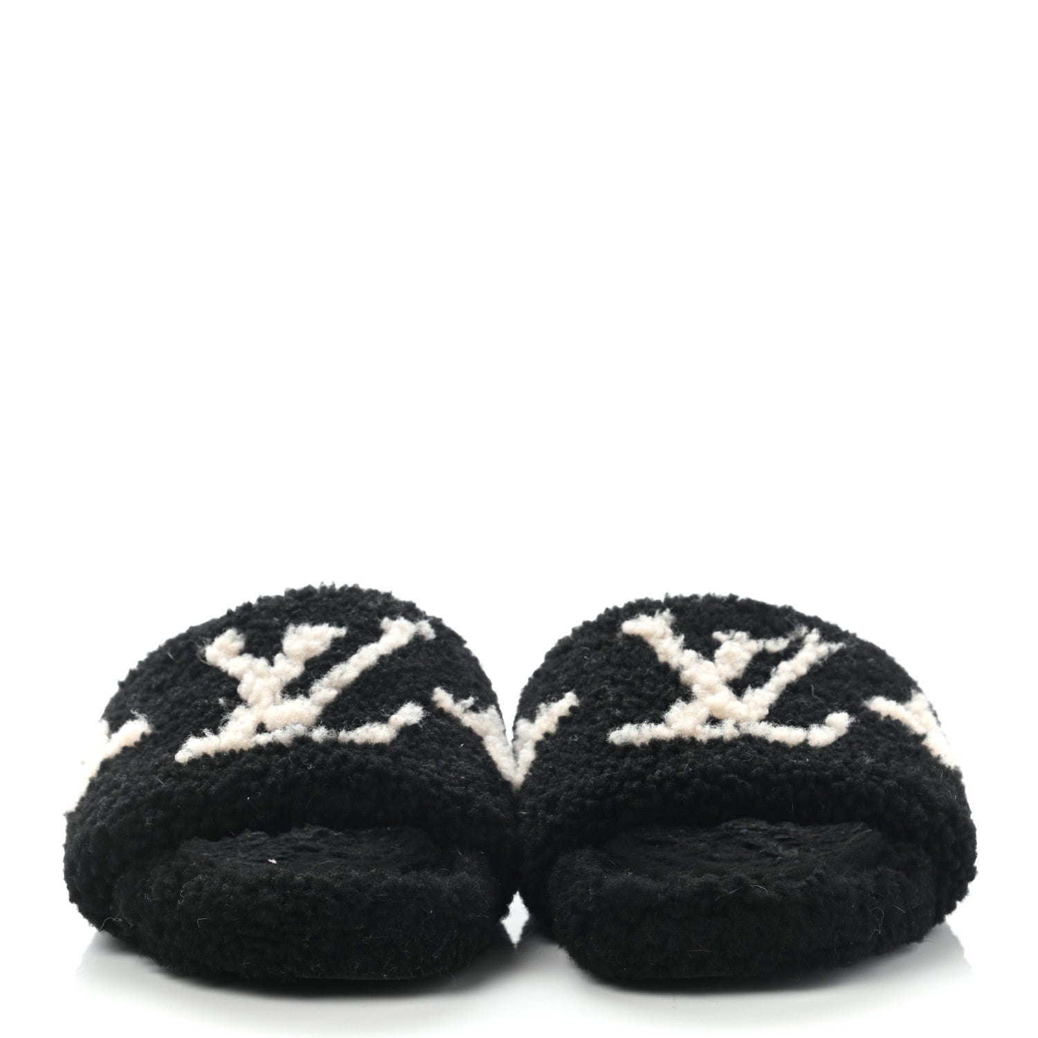 Louis Vuitton Shearling Paseo Flat Comfort Mule 41 Black 2 of 10