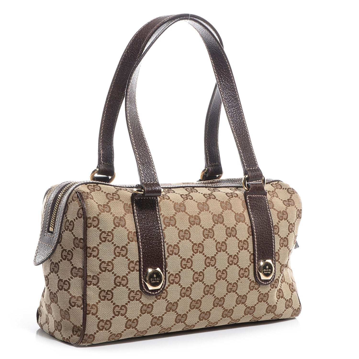 Gucci Monogram Small Charmy Boston Brown 3 of 7