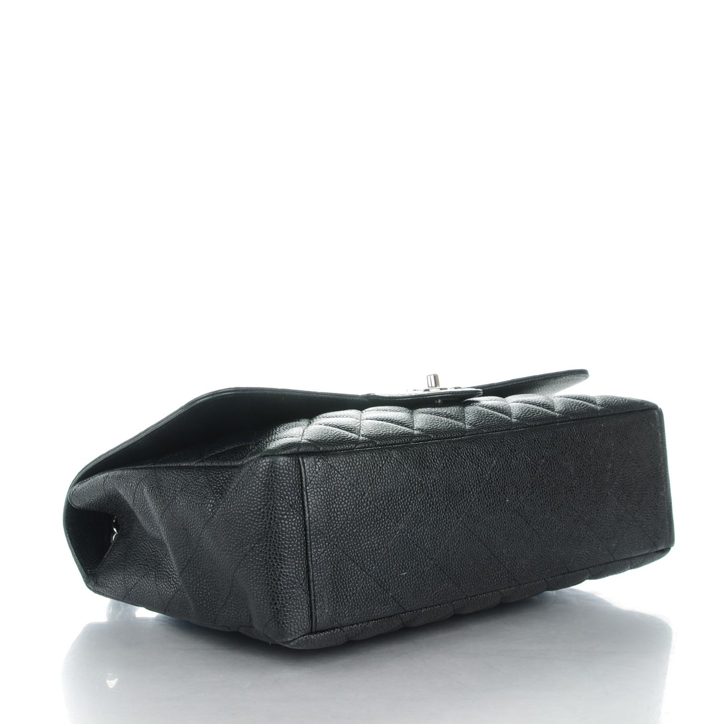 Caviar Quilted Jumbo Single Flap Black