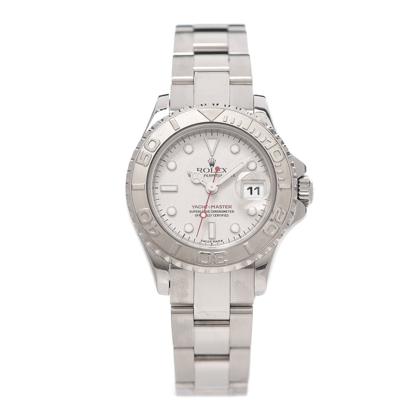 Stainless Steel Platinum 29mm Yacht-Master Watch Silver 169622