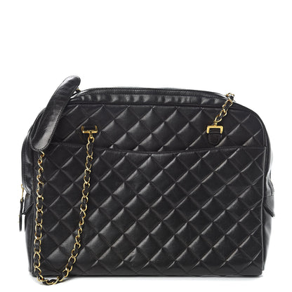Chanel Lambskin Quilted Shoulder Bag Black 1 of 12