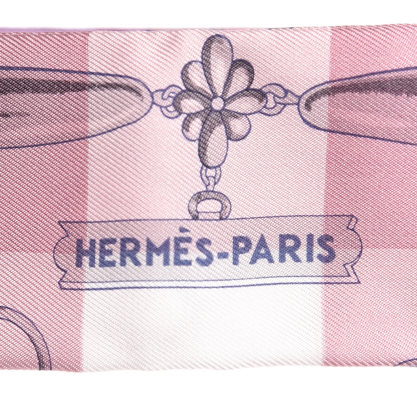 Silk Mors Et Gourmettes Vichy Twilly Parme Mauve White