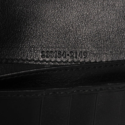 Gucci Guccissima Avel Continental Flap Wallet Black 7 of 8