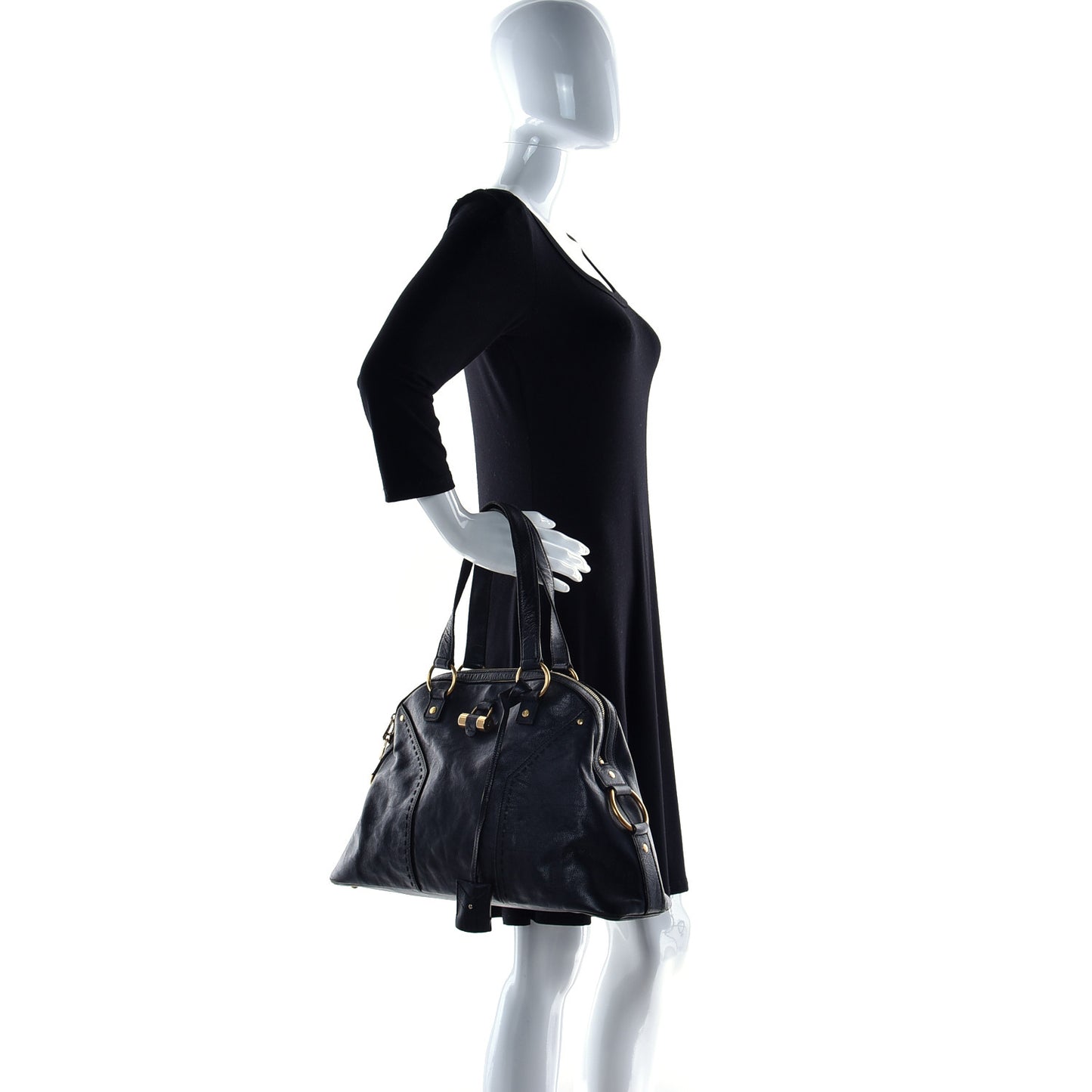 Calfskin Large Muse Black