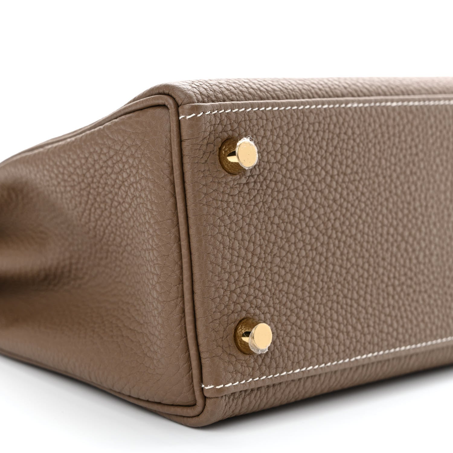 Hermes Togo Kelly Retourne 25 Etoupe 9 of 11