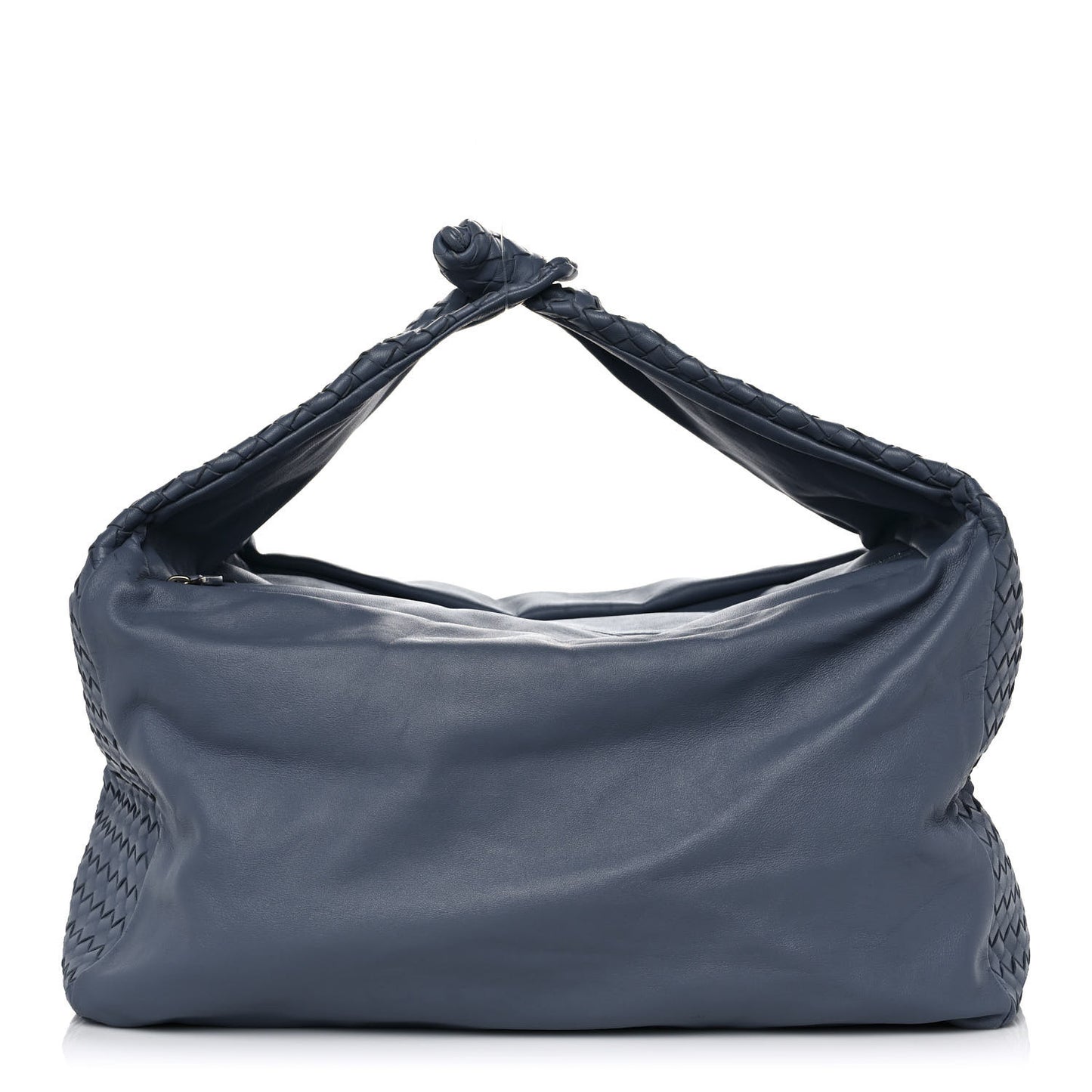 Nappa Intrecciato Large Knot Hobo Krim