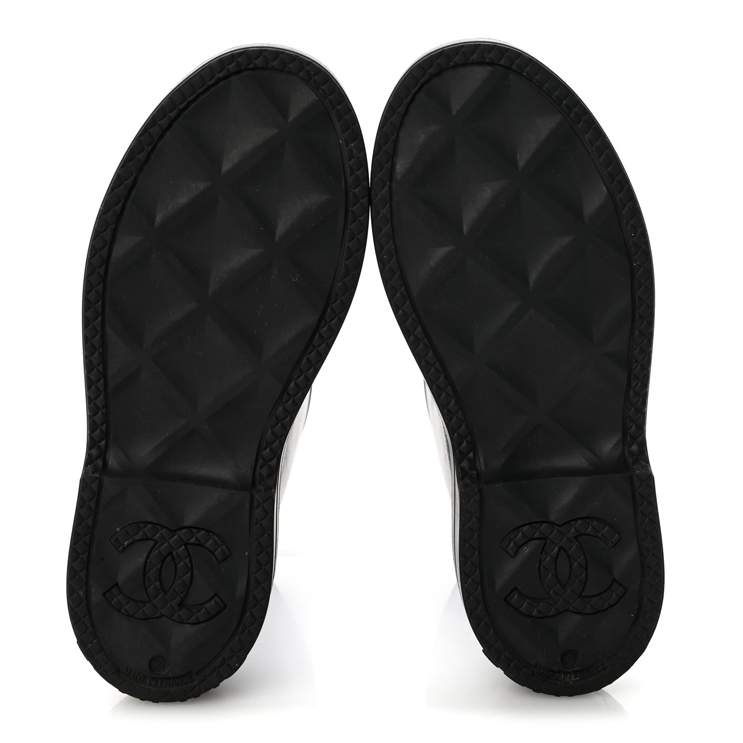 Chanel Caoutchouk CC High Boots 39 Black 6 of 9