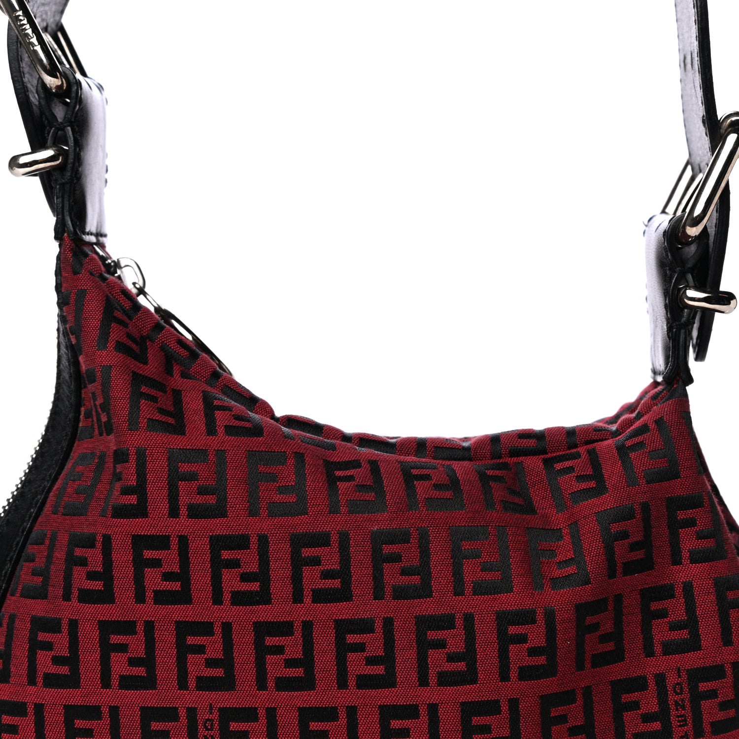 Fendi Zucchino Oyster Red Black 7 of 9