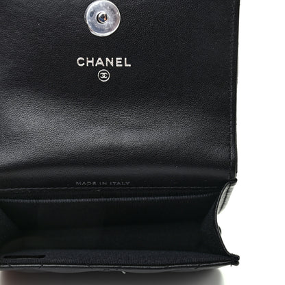 Chanel Lambskin Quilted CC Hook Card Holder So Black 5 of 8