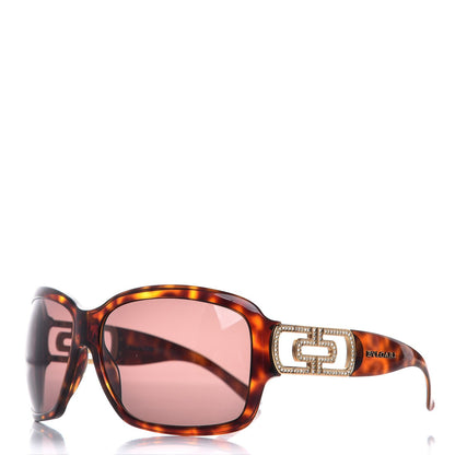 Bulgari Crystal 8022-B Sunglasses Dark Havana 1 of 8