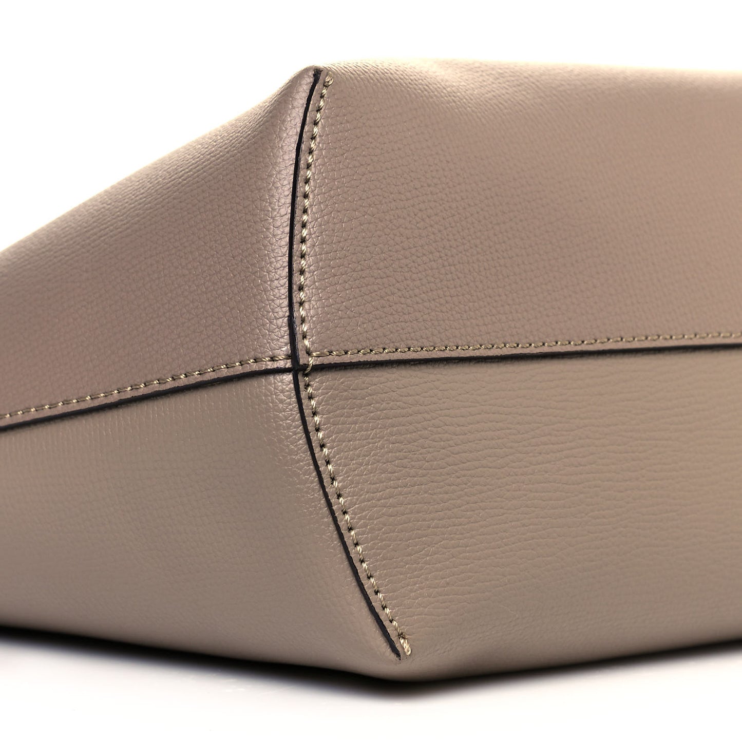 Vitello Vienna Enamel F is Fendi Shopping Tote Tortora Taupe