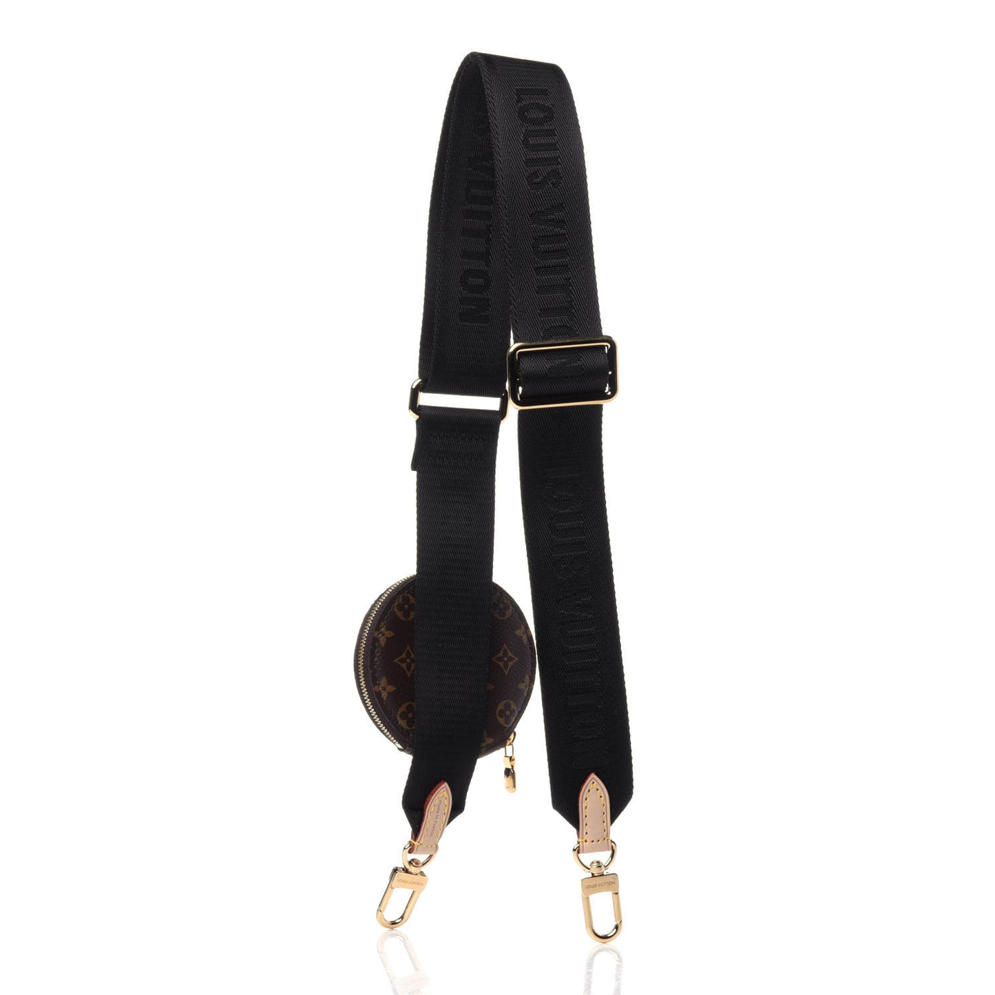 Monogram Multi Pochette Accessories Bandouliere Shoulder Strap Black