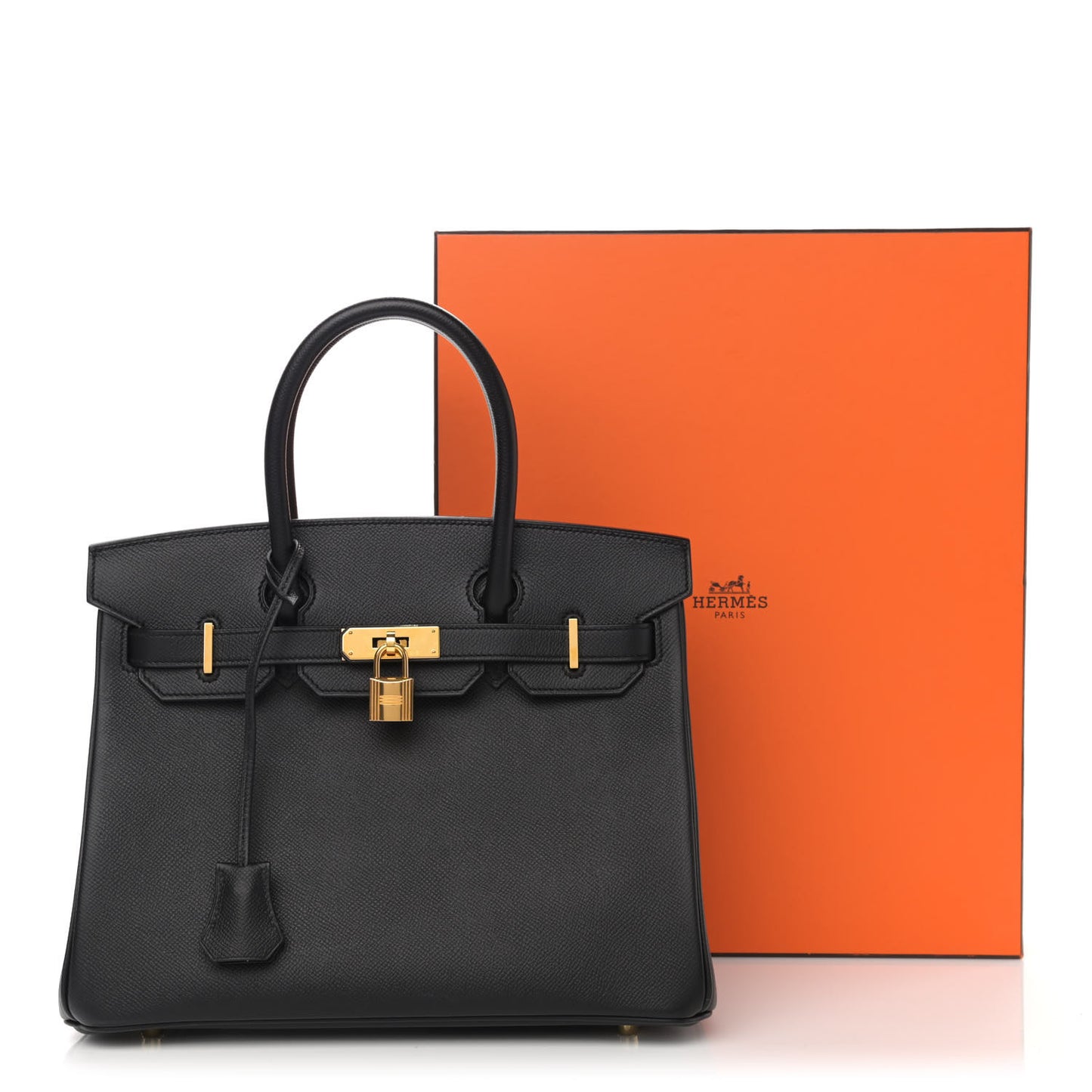 Epsom Birkin 30 Black