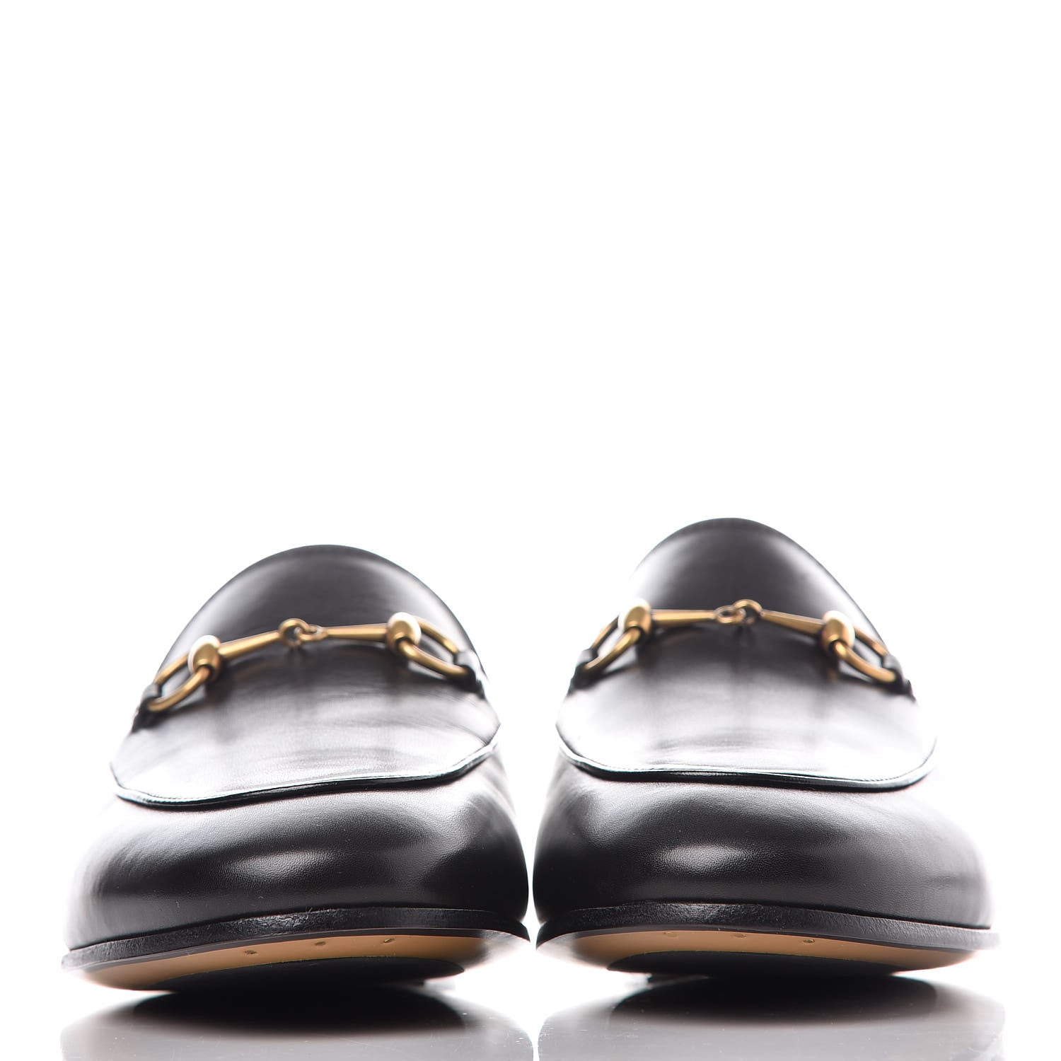 Gucci Calfskin Womens Jordaan Loafers 40 Black 2 of 11