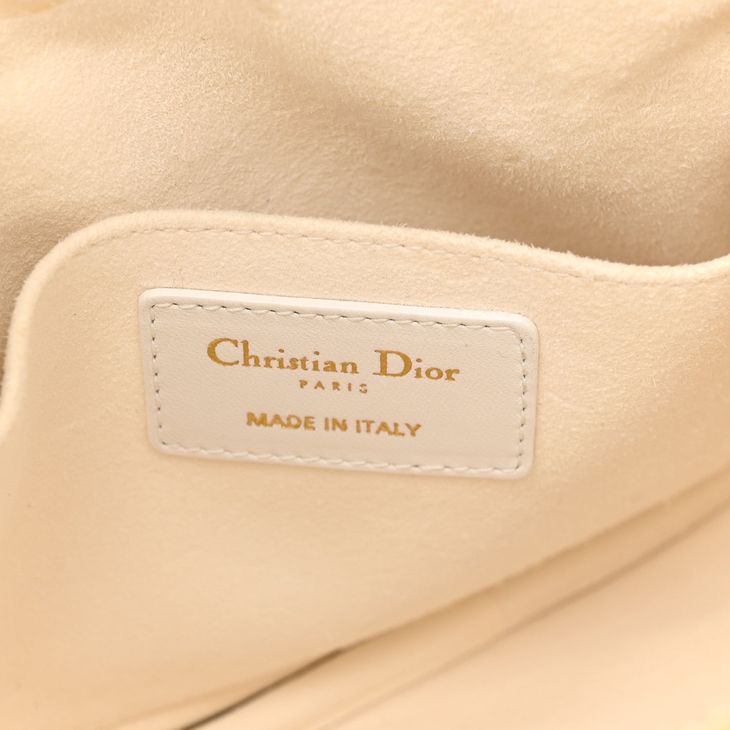 Christian Dior Lambskin Cannage Medium Dior Vibe Hobo Bag White 6 of 13