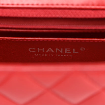 Chanel Lambskin Quilted Mini Rectangular Flap Red 6 of 13