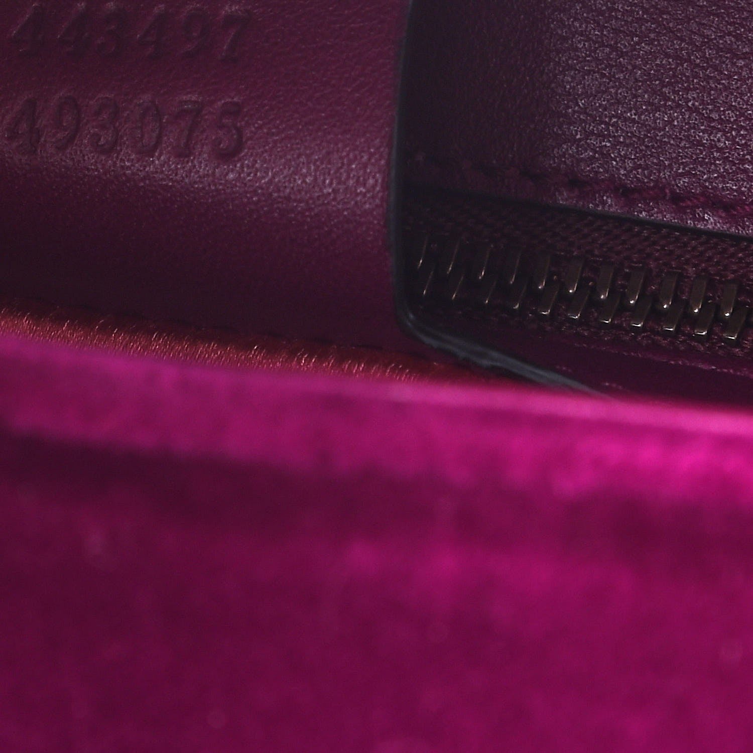 Gucci Velvet Matelasse Small GG Marmont Shoulder Bag Fuchsia Violet Cyclamen 7 of 8