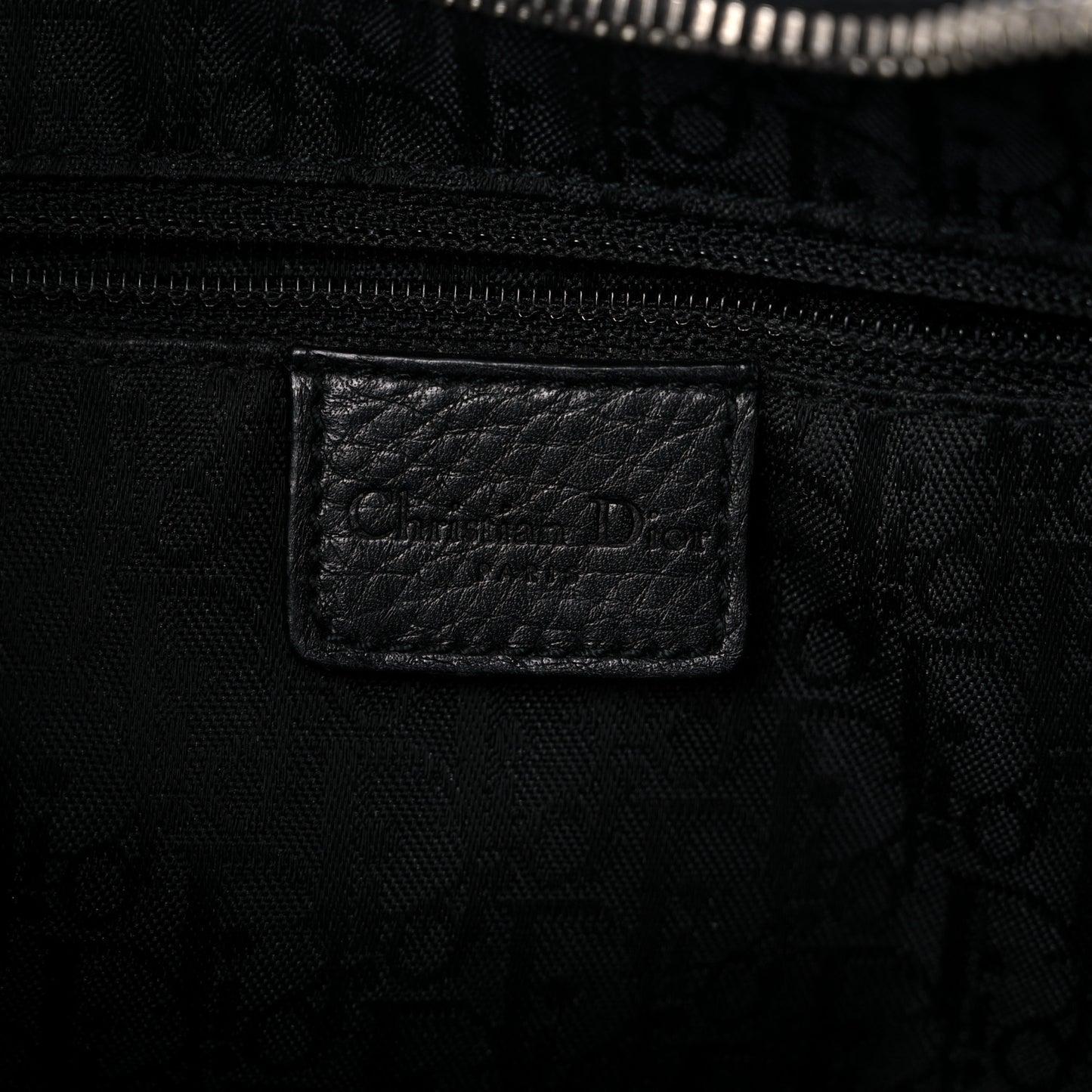 Grained Calfskin Cannage Hobo Black