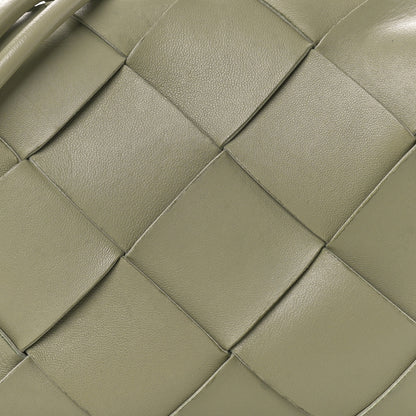Bottega Veneta Lambskin Maxi Intreccio Small Cassette Camera Bag Travertine 7 of 10