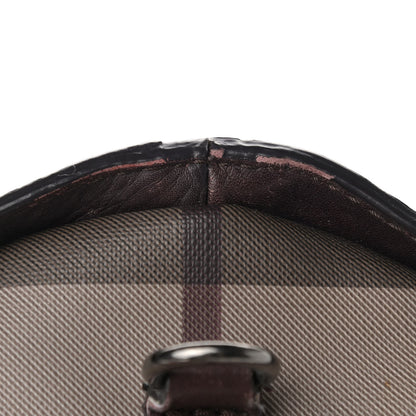 Burberry Smoked Check Medium Alchester Bowling Bag Plum 16 of 21