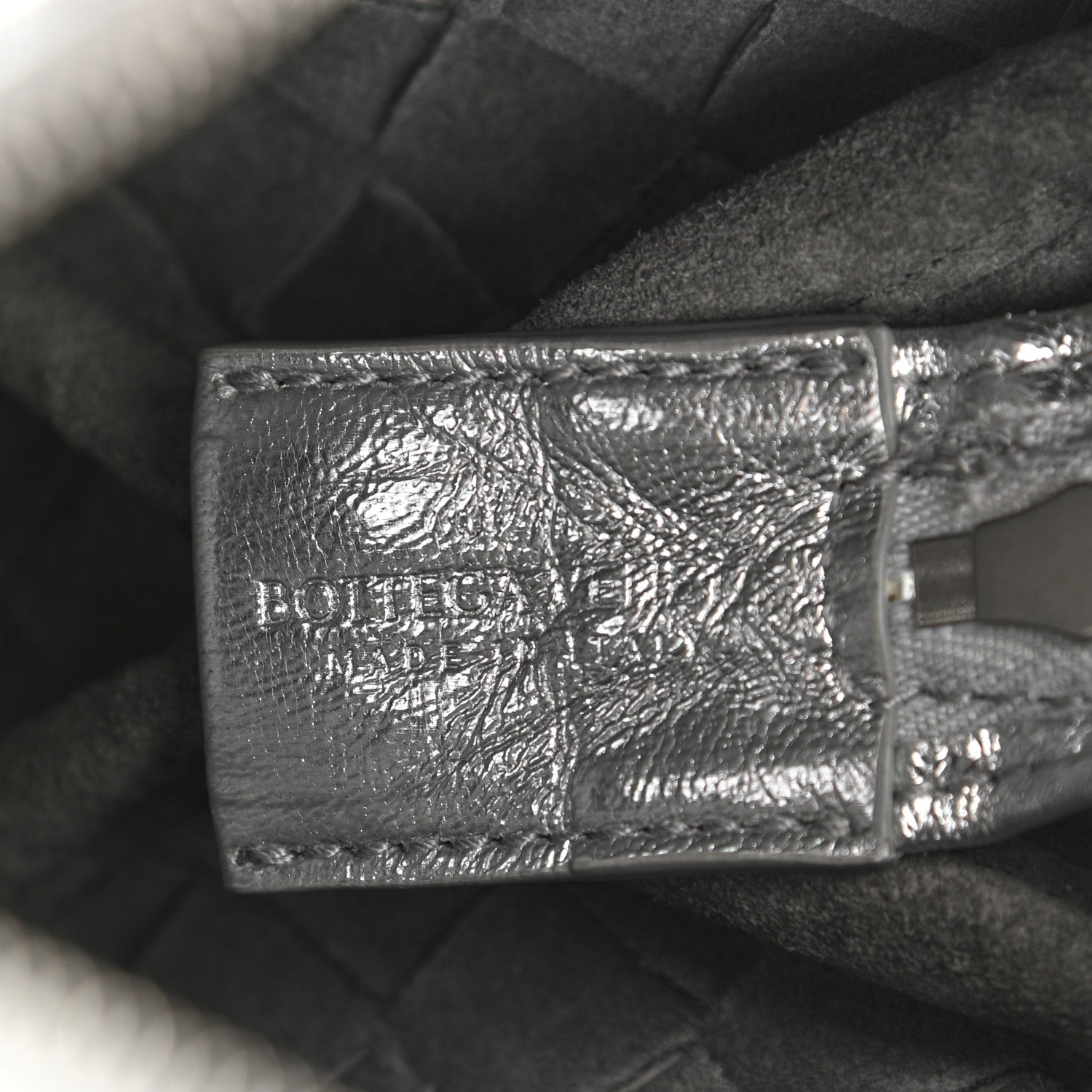 Bottega Veneta Metallic Nappa Intrecciato Mini Looping Crossbody Silver 6 of 10