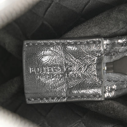 Bottega Veneta Metallic Nappa Intrecciato Mini Looping Crossbody Silver 6 of 10