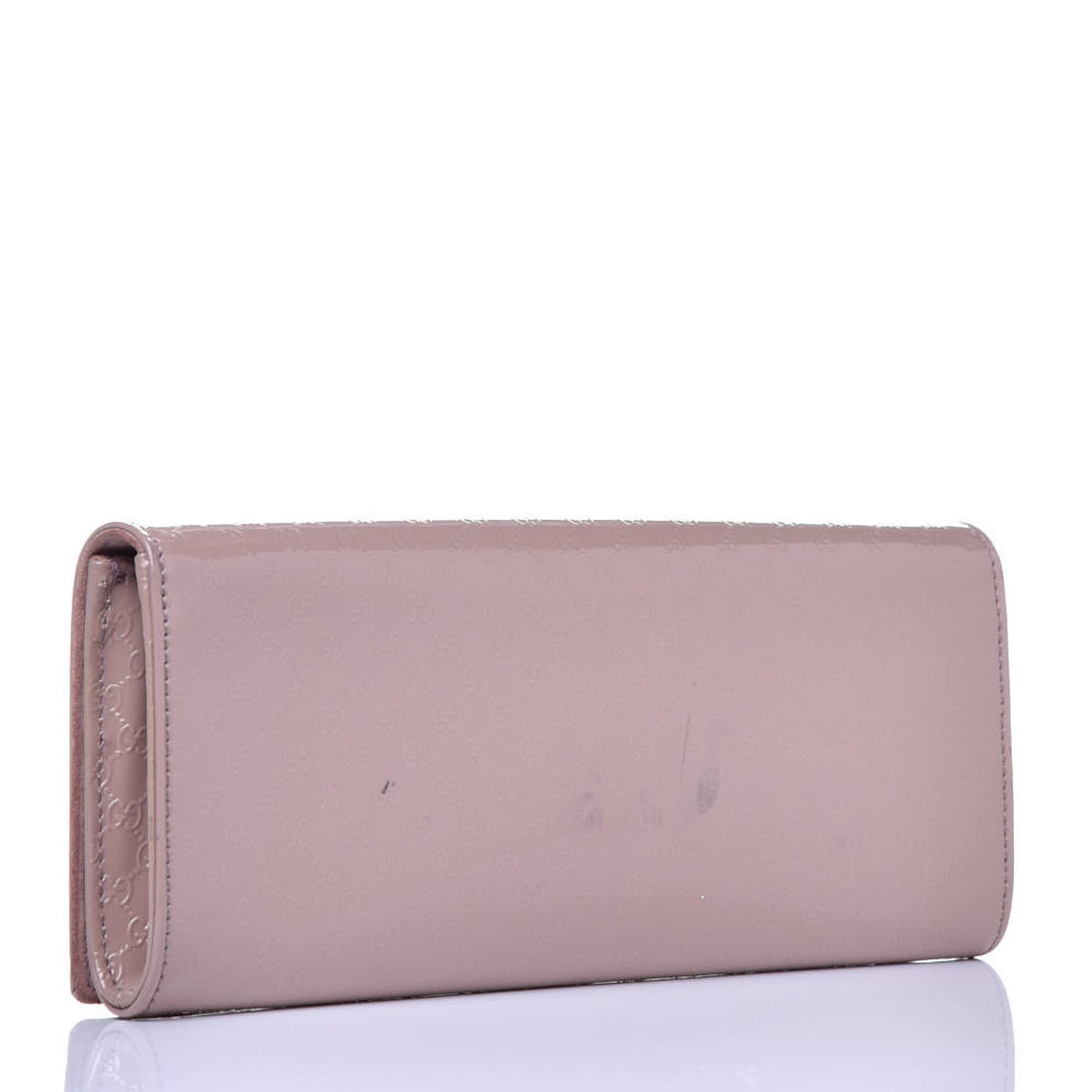 Patent Microguccissima Small Broadway Clutch Dark Cipria
