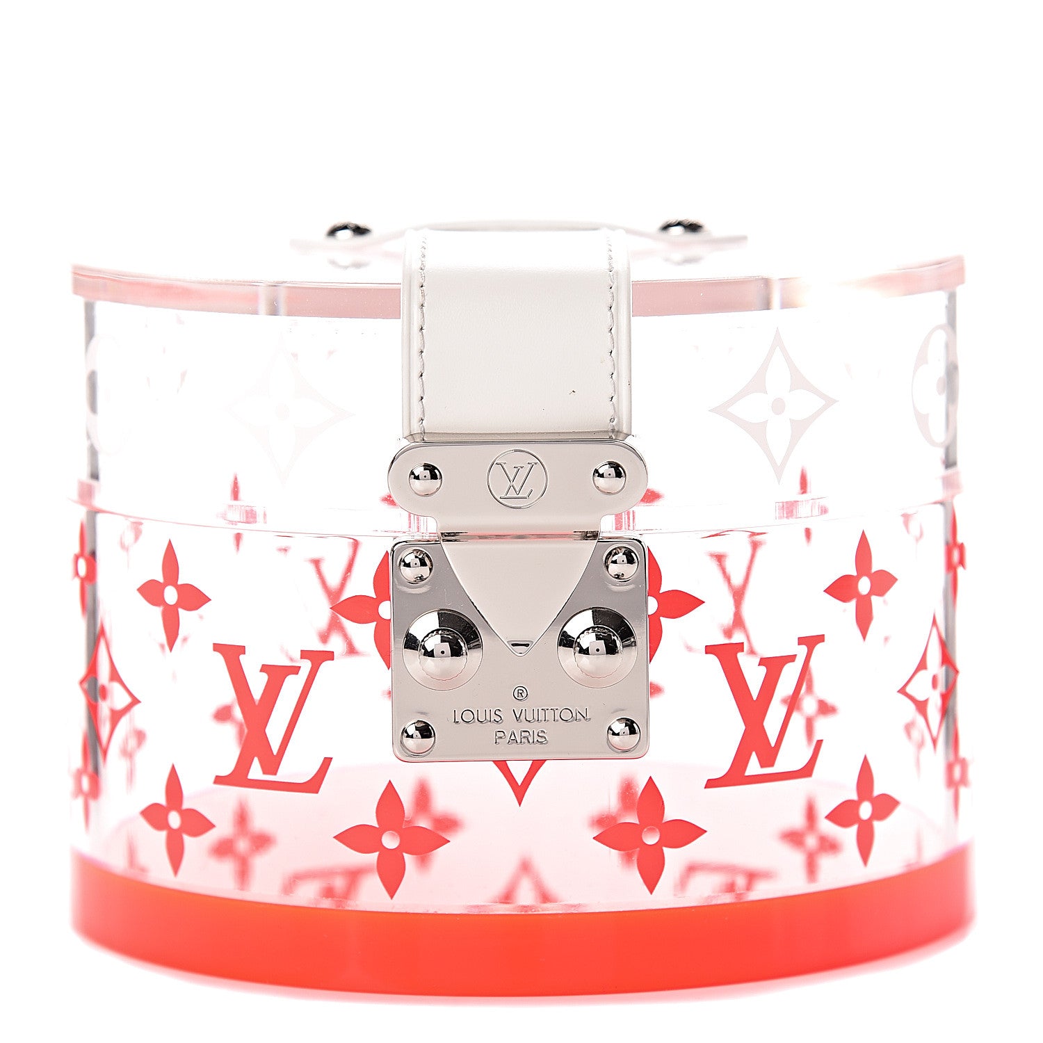 Louis Vuitton Transparent Plexiglass Box Scott Fluorescent Pink 1 of 6
