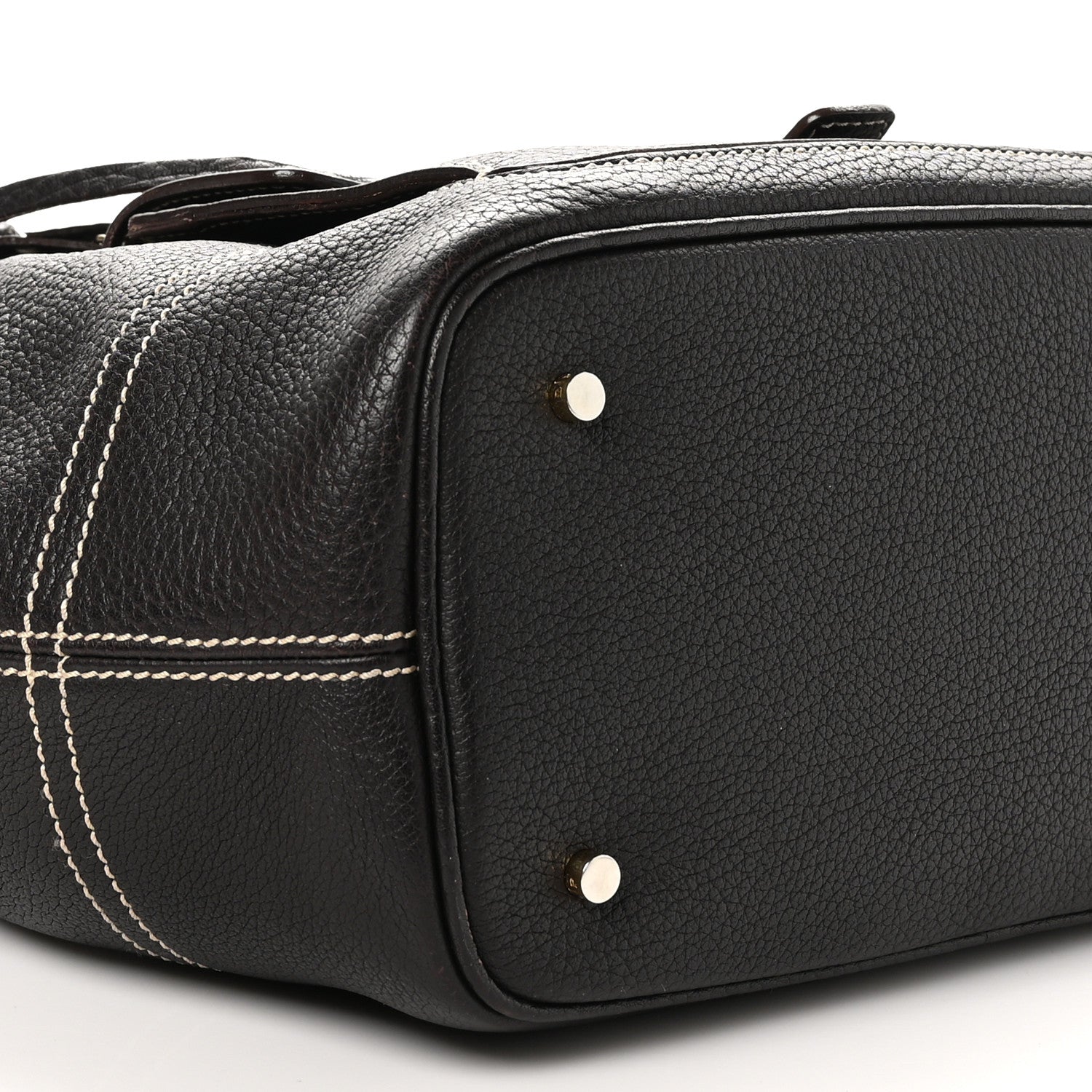 Loro Piana Odessa Mini Globe Shoulder Bag Dark Chocolate Licorice 8 of 9