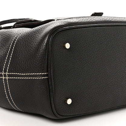 Loro Piana Odessa Mini Globe Shoulder Bag Dark Chocolate Licorice 8 of 9