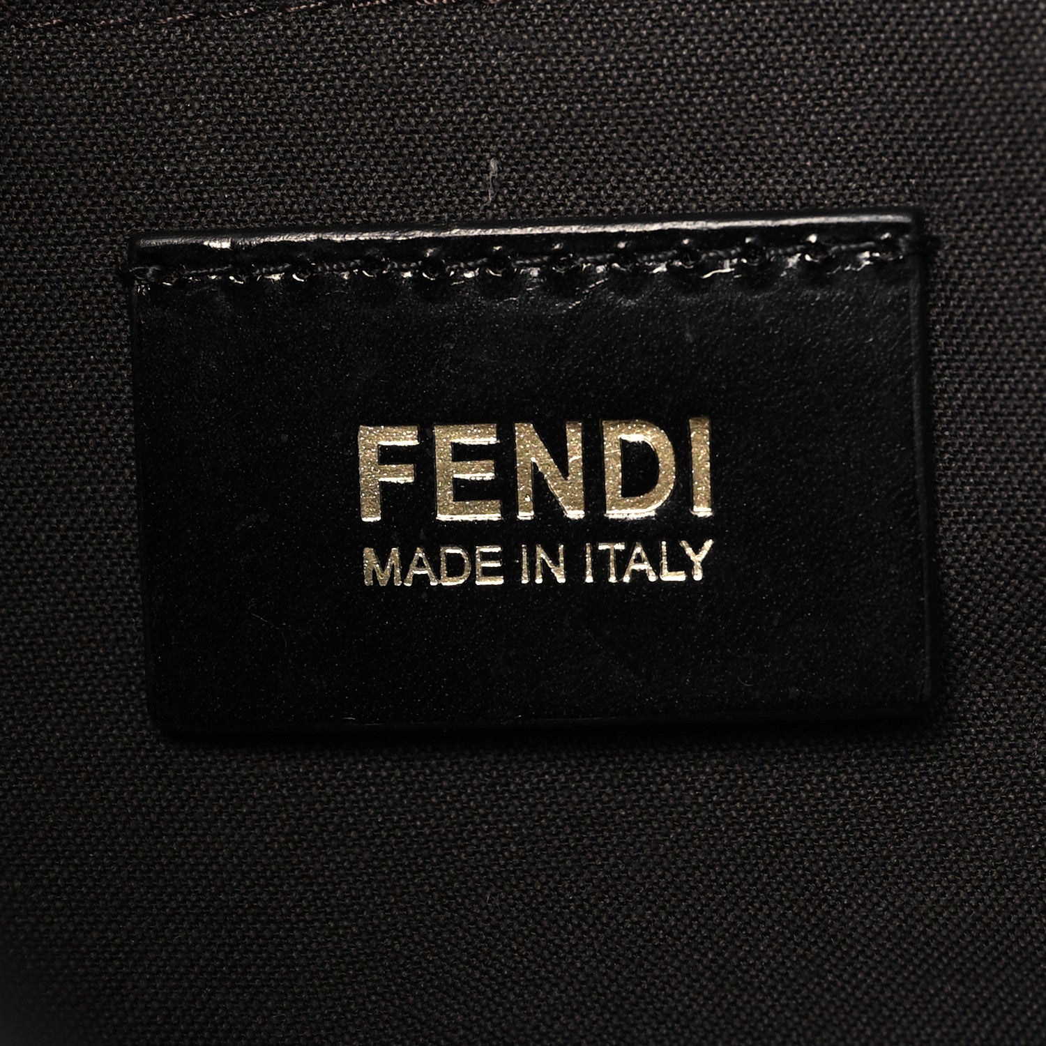 Fendi Zucchino Spalmati Vitello Forever Baguette Black 6 of 10