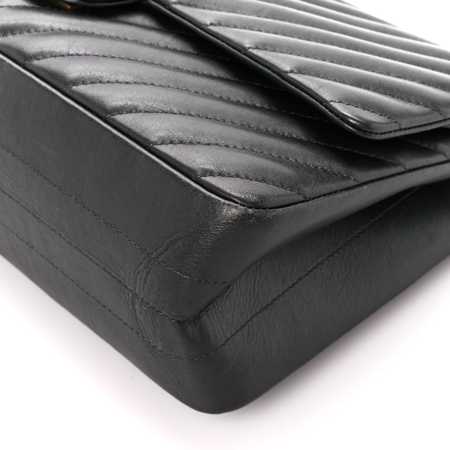 Chanel Aged Calfskin Chevron Quilted 2.55 Reissue 226 Flap Black 11 of 11