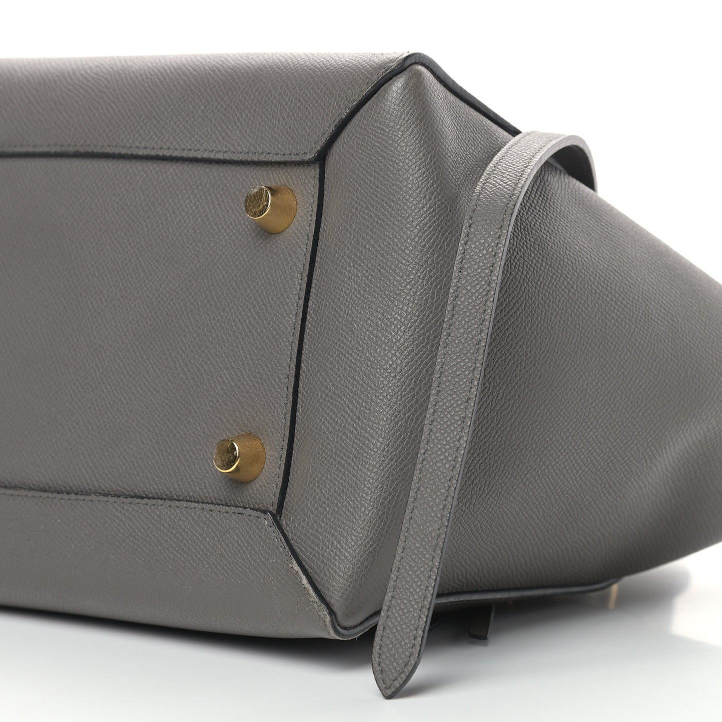 Grained Calfskin Mini Belt Bag Grey