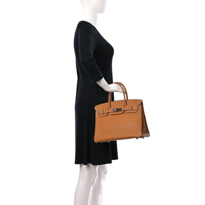 Hermes Taurillon Clemence Birkin 30 Natural Sable 2 of 10
