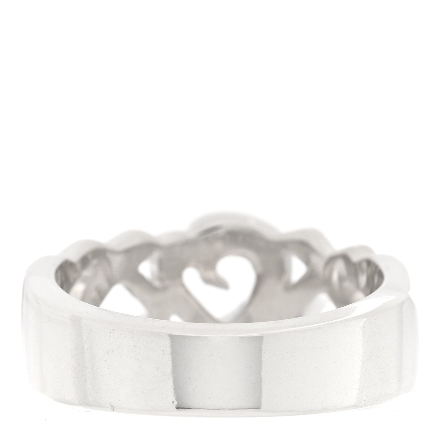 Tiffany Sterling Silver Paloma Picasso Loving Heart Band Ring 56 7.5 3 of 6