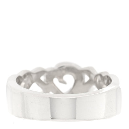 Tiffany Sterling Silver Paloma Picasso Loving Heart Band Ring 56 7.5 3 of 6
