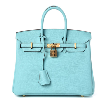 Hermes Togo Birkin 25 Bleu Atoll 1 of 33