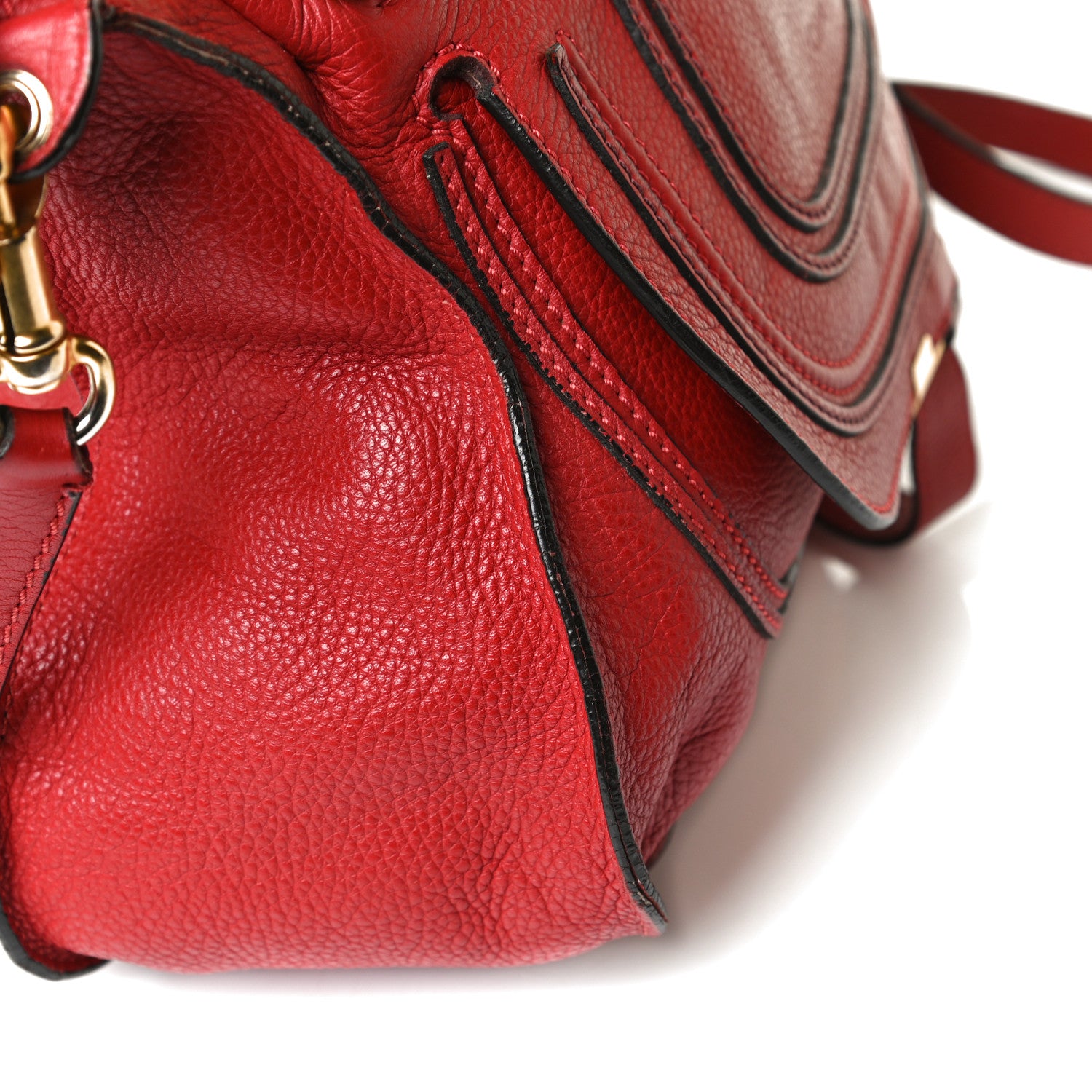 Chloe Calfskin Medium Marcie Satchel Peony Red 20 of 25