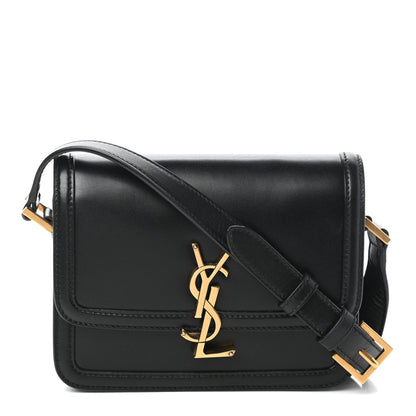 Saint Laurent Smooth Calfskin Small Solferino Satchel Black 1 of 9