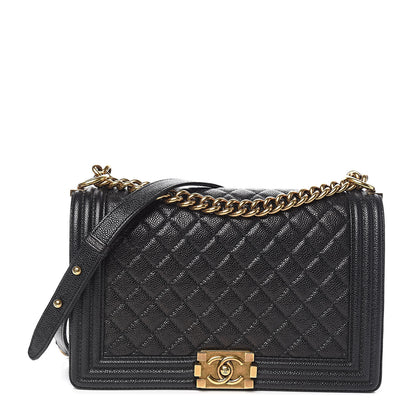 Chanel Caviar Quilted New Medium Boy Flap Black 1 of 10