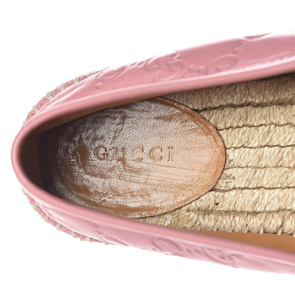 Gucci Guccissima Signature Espadrilles 38 Rose Baby Candy 9 of 13