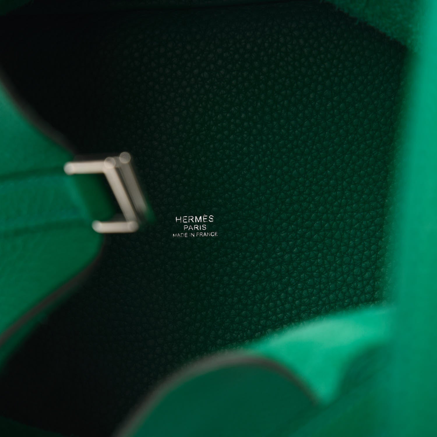 Hermes Taurillon Clemence Picotin Lock 22 MM Vert Vertigo 5 of 7