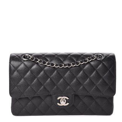 Chanel Caviar Quilted Medium Double Flap Black 1 of 12