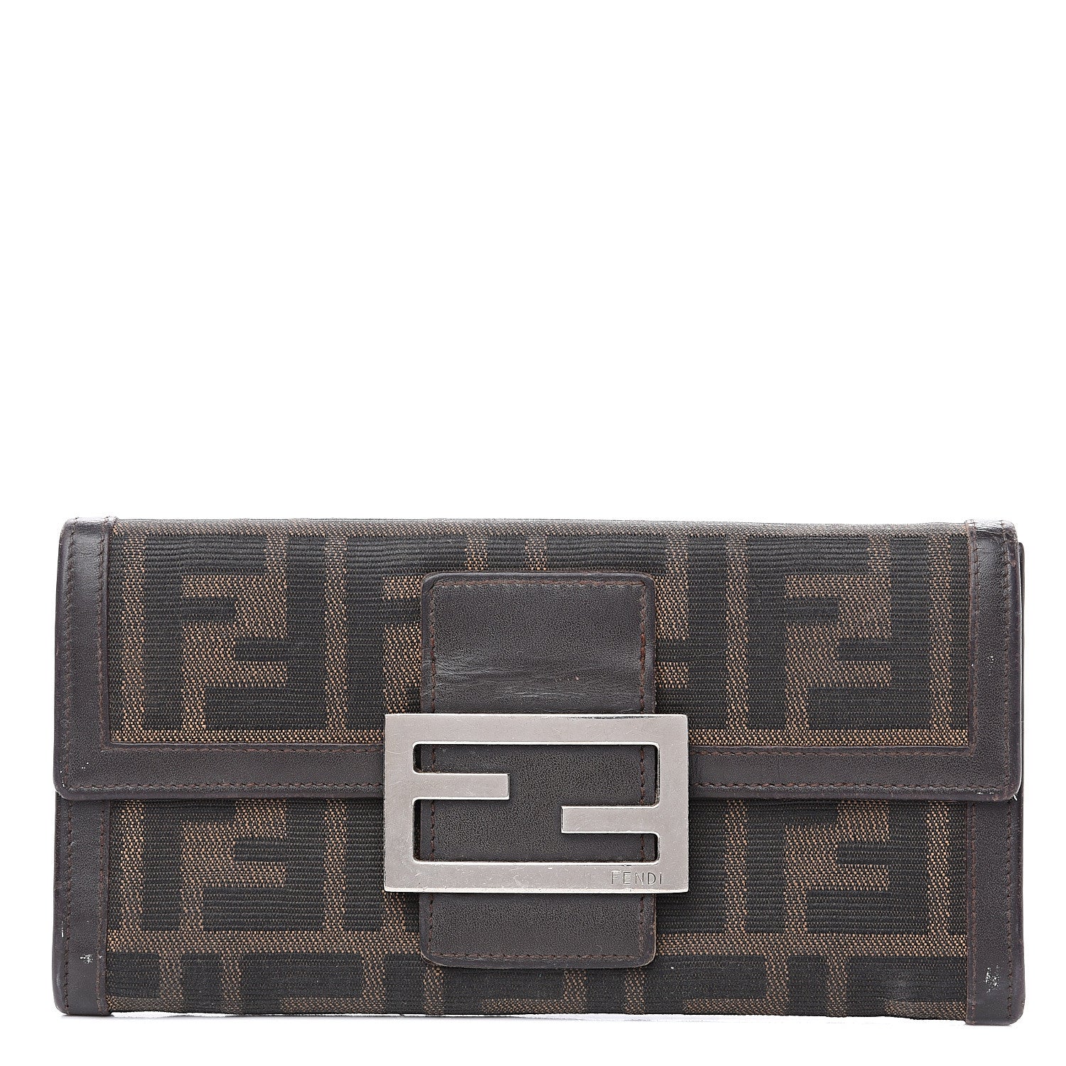 Fendi Zucca Continental Wallet Tobacco 1 of 12