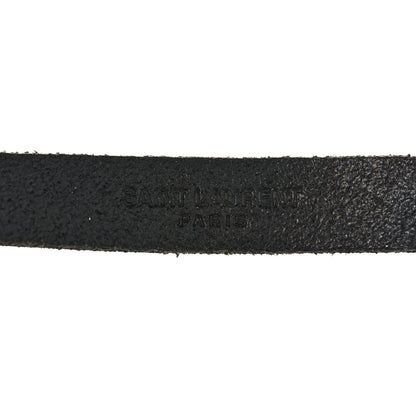 Saint Laurent Calfskin Monogram Bracelet M Black 9 of 12
