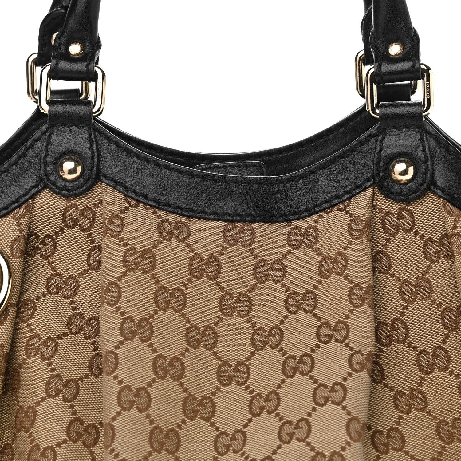 Gucci Monogram Medium Sukey Tote Beige Ebony Black 8 of 10