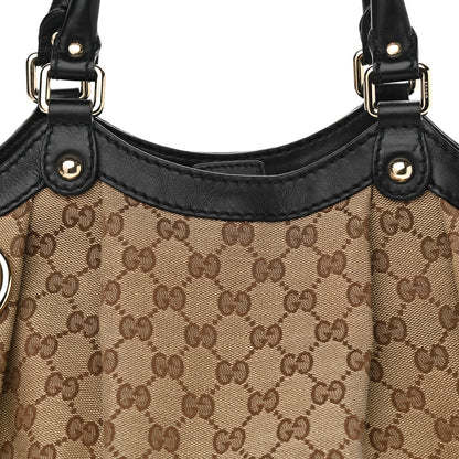 Gucci Monogram Medium Sukey Tote Beige Ebony Black 8 of 10