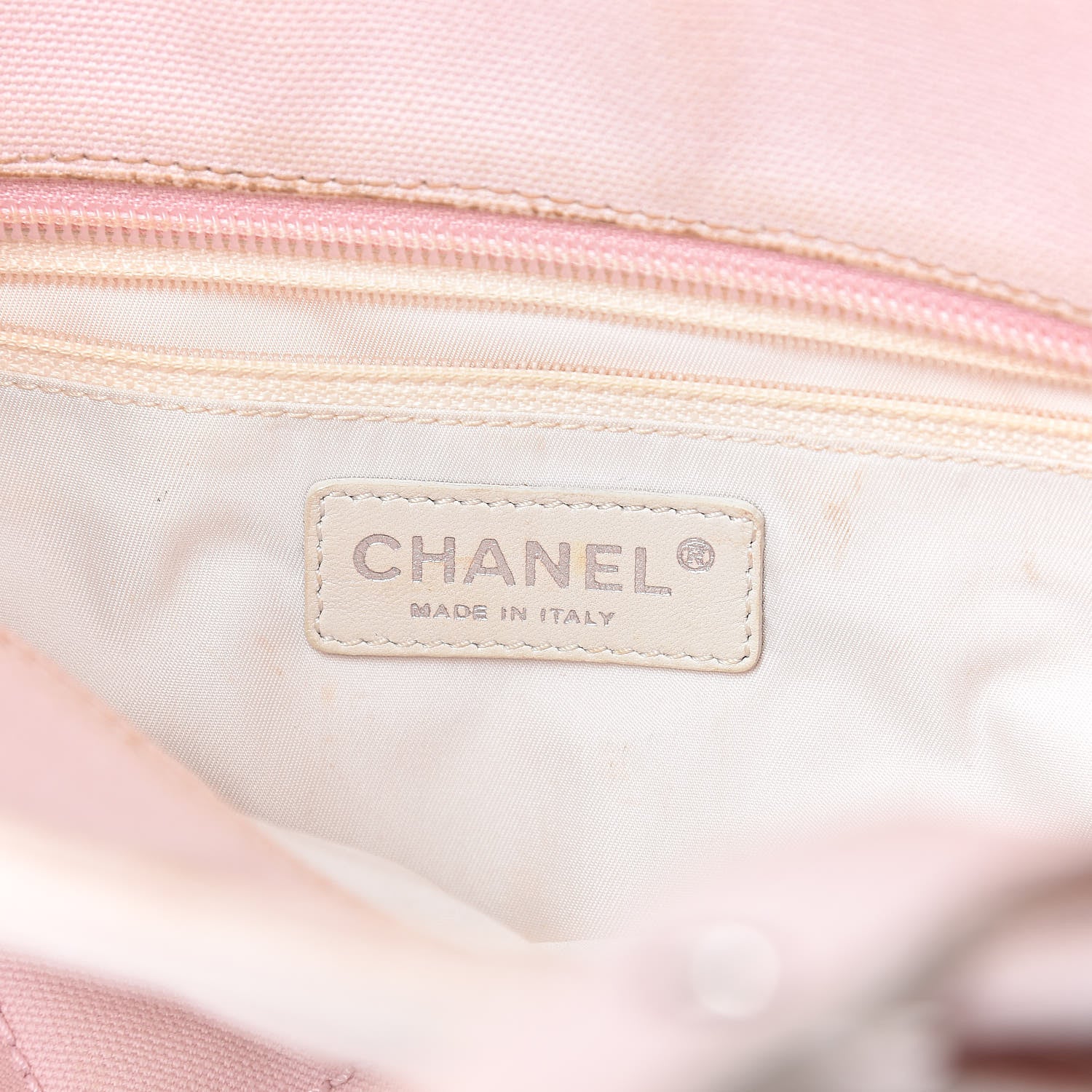 Chanel Coated Canvas Quilted Small Paris Biarritz Tote Pink 6 of 25