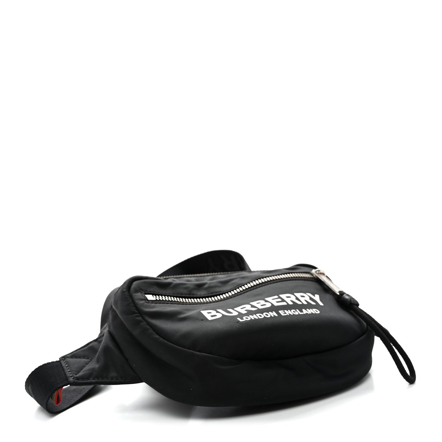 Econyl Logo Print Small Cannon Bum Bag Black